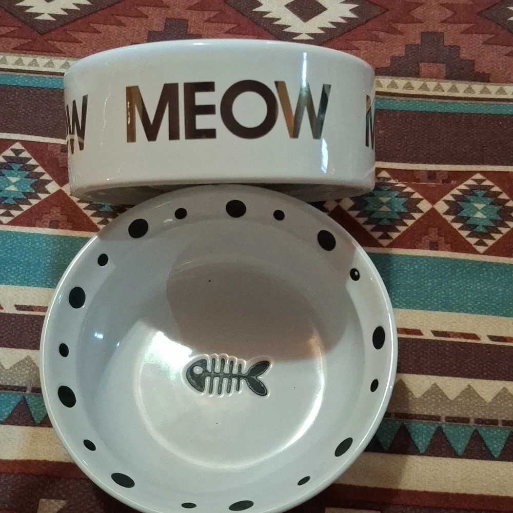 Two Kitty Bowls